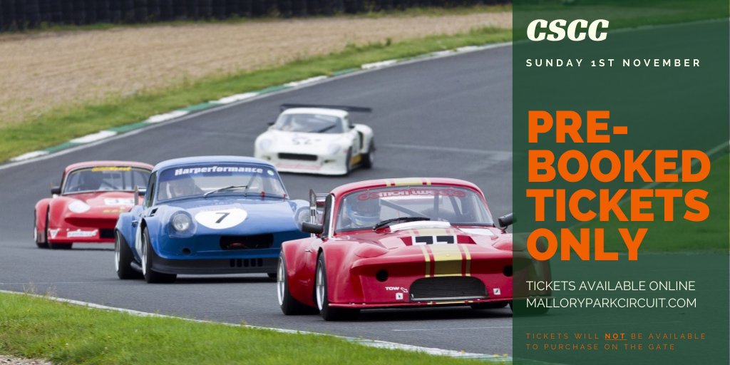 November 1st sees The Classic Sports Car Club return to Mallory Park and we are promised a great day's racing. Head over to our facebook page for a chance to win a pair of tickets or BOOK HERE: malloryparkcircuit.com/event/classic-…