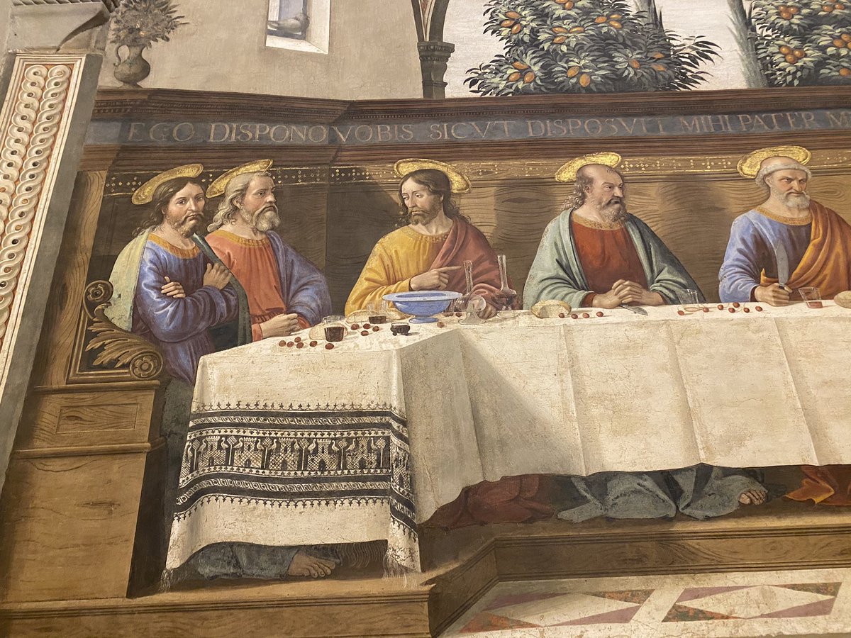 Last Supper. Domenico Ghirlandaio. Refectory of the Convent of San Marco.