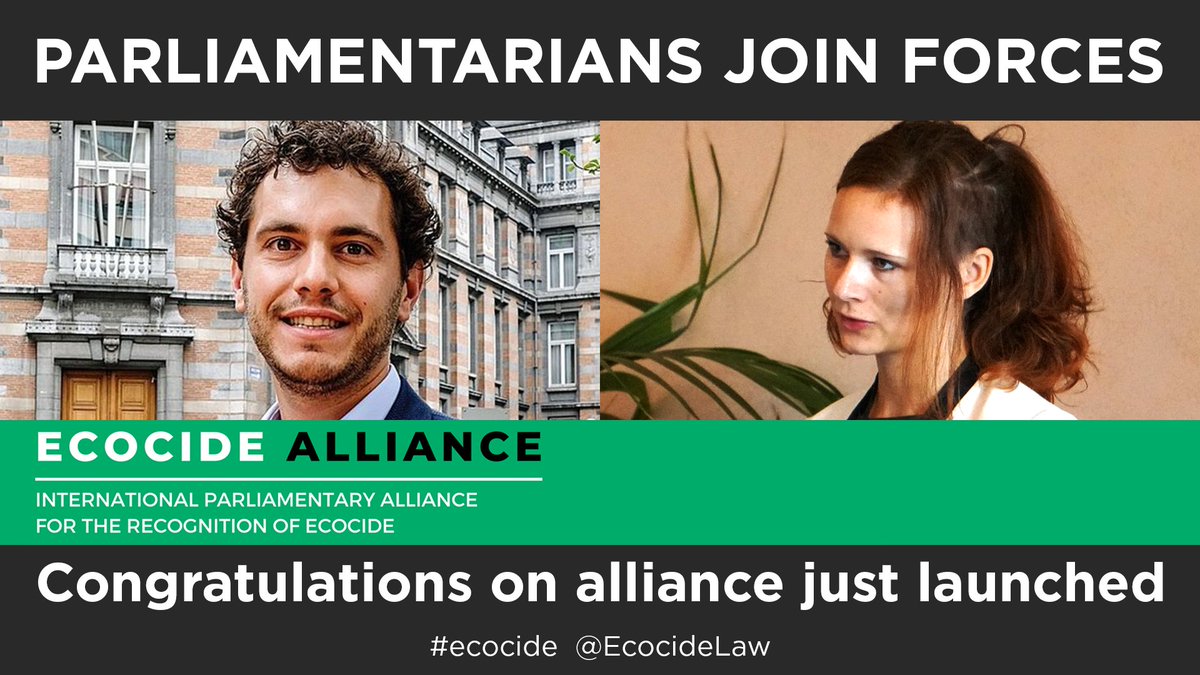 EcocideLaw's tweet photo. The International Parliamentary Alliance for the recognition of #Ecocide has just launched. We support Ecocide Alliance as a great parallel initiative and look forward to working more closely towards making ecocide a crime under international law
@StopEcocidioEsp @StopEcocideNL https://t.co/95AZSycz49