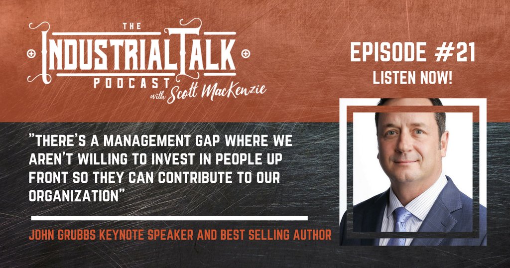 Listen to John Grubbs at https://t.co/qc6OpGOHul about the 3-questions companies need to know when managing through the millennial workforce.
#podcasting #industrialtalk https://t.co/jvgnVjxuPG