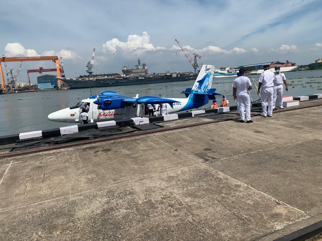 MaldivianAero's tweet photo. We are operating a special charter to India.

#MaldivianSeaplane
#NationalAirline🇲🇻 https://t.co/111fCtq6Gb