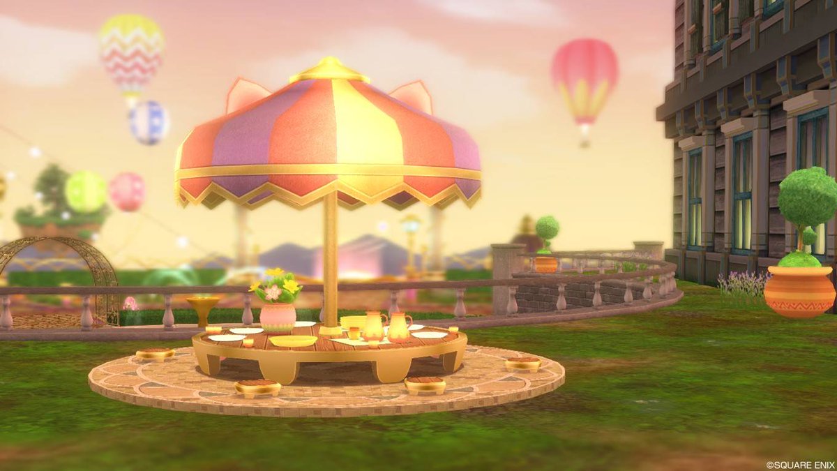 シエナミオ メギ猫発見クエスト報告 隠れプクリポ アルウェーンの町のパラソル アストルティア風景写真 Dq10 アストルティア写真愛好家