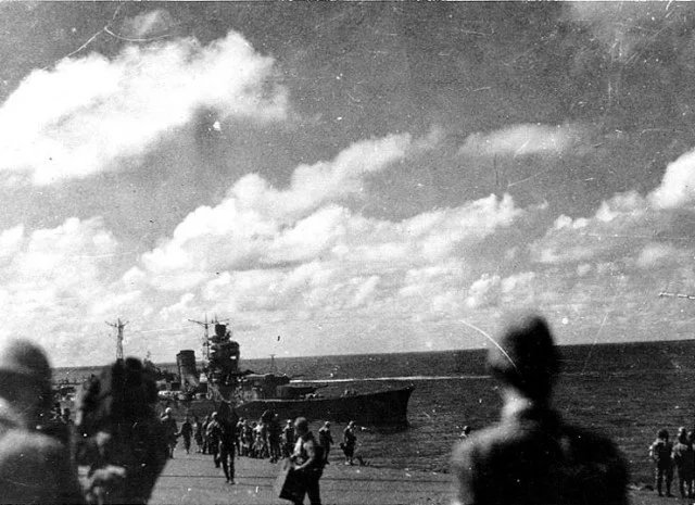 Third Fleet launched waves of air attacks on Northern Force; over 500 sorties. American combat air patrols easily destroyed their opponents, and wreaked havoc on the Japanese fleet. Ozawa's flagship, Zuikaku, was destroyed. The last surviving carrier that attacked Pearl Harbor.