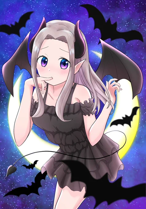 サキュb…じゃなくて悪魔仮装のかれんちゃん(✽'ཫ`✽)#かぐや様 #かぐや様は告らせたい #紀かれん 