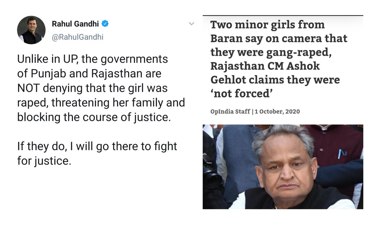 Rahul Ghandy caught lying again.

Deep inside Ghandy Know the truth.
He is just scared to face it.

Time to go to Baran to fight for justice of Minor girls whose r@pe was denied by #Rajasthan CM.