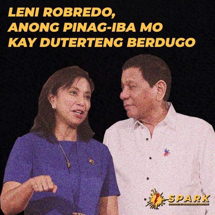 LENI ROBREDO, ANONG PINAG-IBA MO KAY DUTERTENG BERDUGO? Read full statement below: facebook.com/SparkKabataan/… #DutertePinatayAngEstudyante #BiseKinunsinteAngPresidente #AcademicFreezeNow