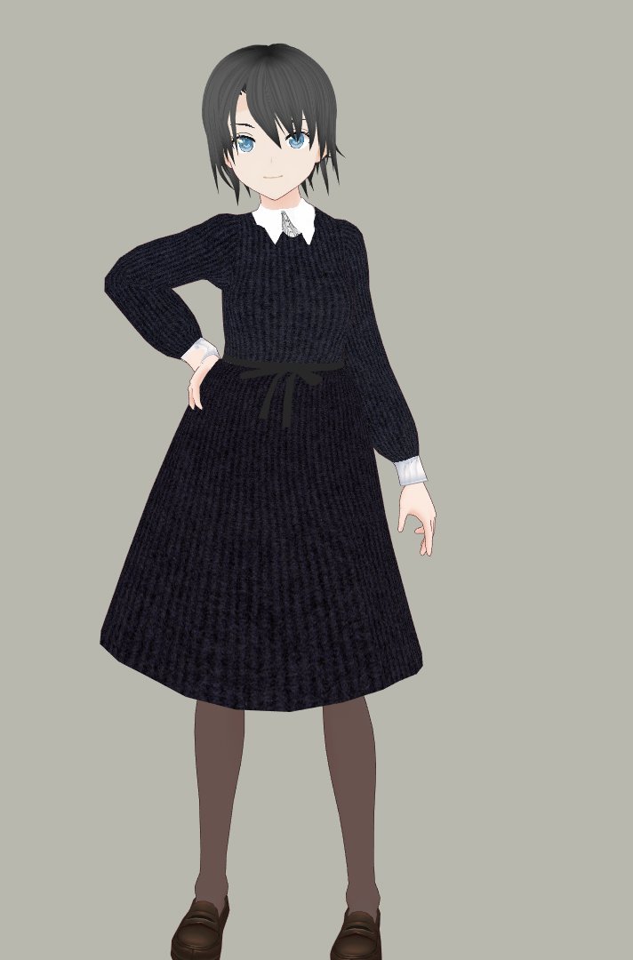 Boothショップ499ふぉろわー記念で作りました 定番 のニットワンピースです S Suke さすけ ガンパウダーのイラスト