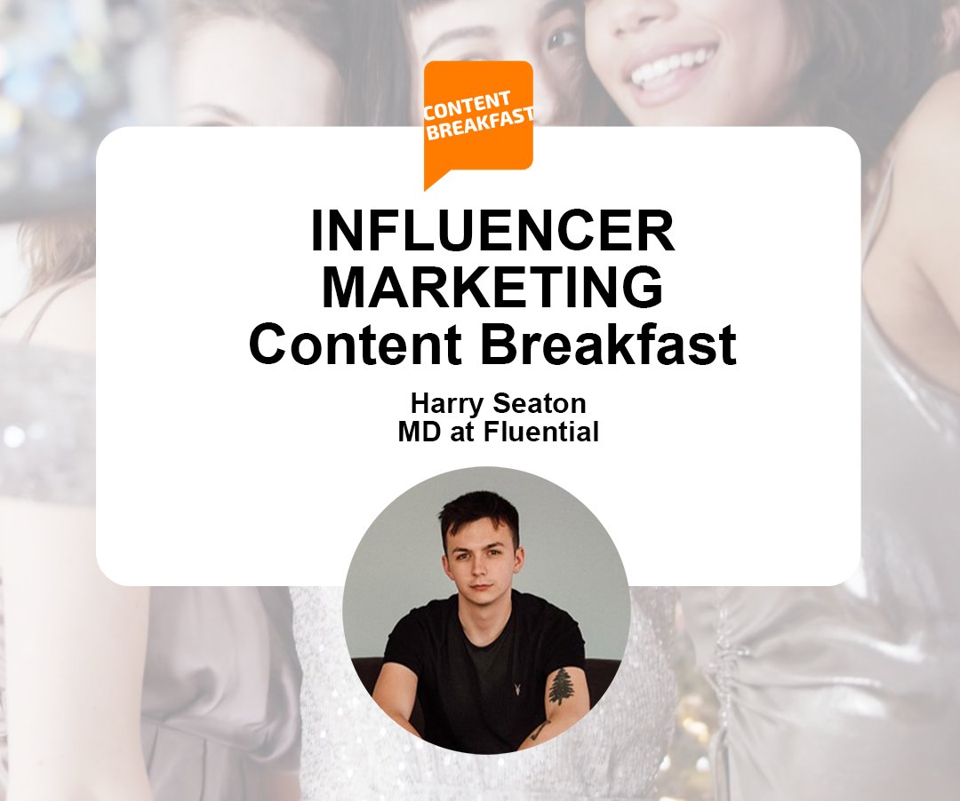 Interested in how #influencermarketing and #contentmarketing work together to create impact and engagement? Register for our free influencer marketing content breakfast on Thursday bit.ly/3dPEOIB. We'll be joined by experts including <a href="/WeAreFluential/">Fluential</a>'s MD, <a href="/harryseaton/">Harry Seaton</a>!