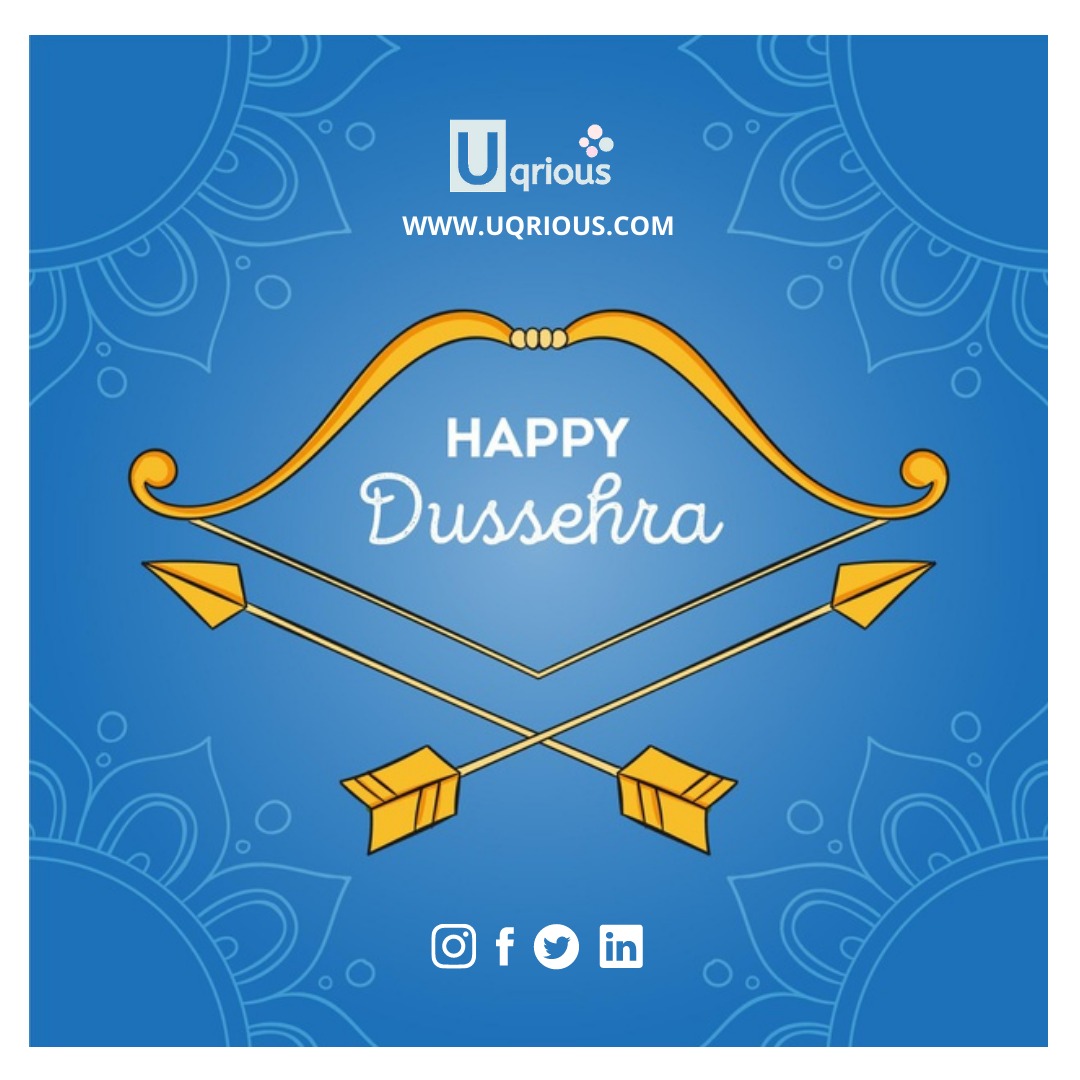Uqriousgroup's tweet photo. On the joyous day of Dussehra, may Shri Rama and Maa Durga bless you with good health, wealth, peace, happiness and prosperity.
Greetings from team Uqrious!!
#Dussehra #VijayaDashami #UqriousGroup https://t.co/21XGkh0hS9