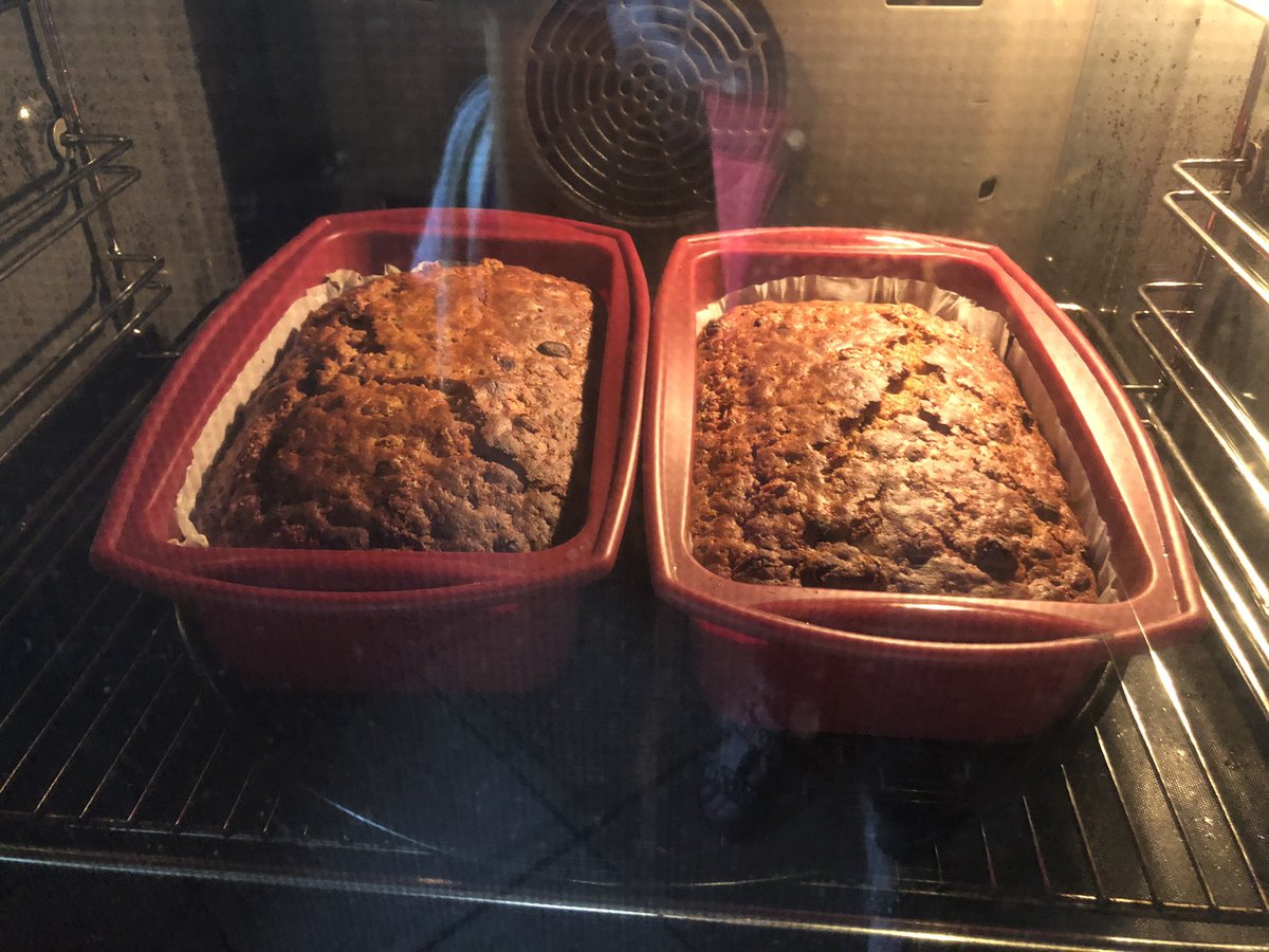 ciaraquill's tweet photo. Making barmbracks with my Mum. Fruit soaked overnight in cold @BarrysTeaTweets a drop of brandy and a brush of local honey 🍯 on the surface while they’re still warm from the oven. #homebaking #teabrack #barmbrack #Halloween 🎃👻#homemade #báirínbreac #Samhain #blasta 😋 #yum https://t.co/VKO6dU96R9