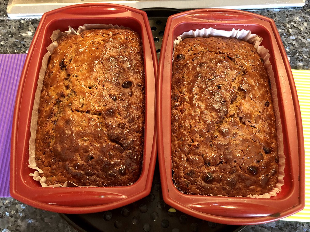 ciaraquill's tweet photo. Making barmbracks with my Mum. Fruit soaked overnight in cold @BarrysTeaTweets a drop of brandy and a brush of local honey 🍯 on the surface while they’re still warm from the oven. #homebaking #teabrack #barmbrack #Halloween 🎃👻#homemade #báirínbreac #Samhain #blasta 😋 #yum https://t.co/VKO6dU96R9
