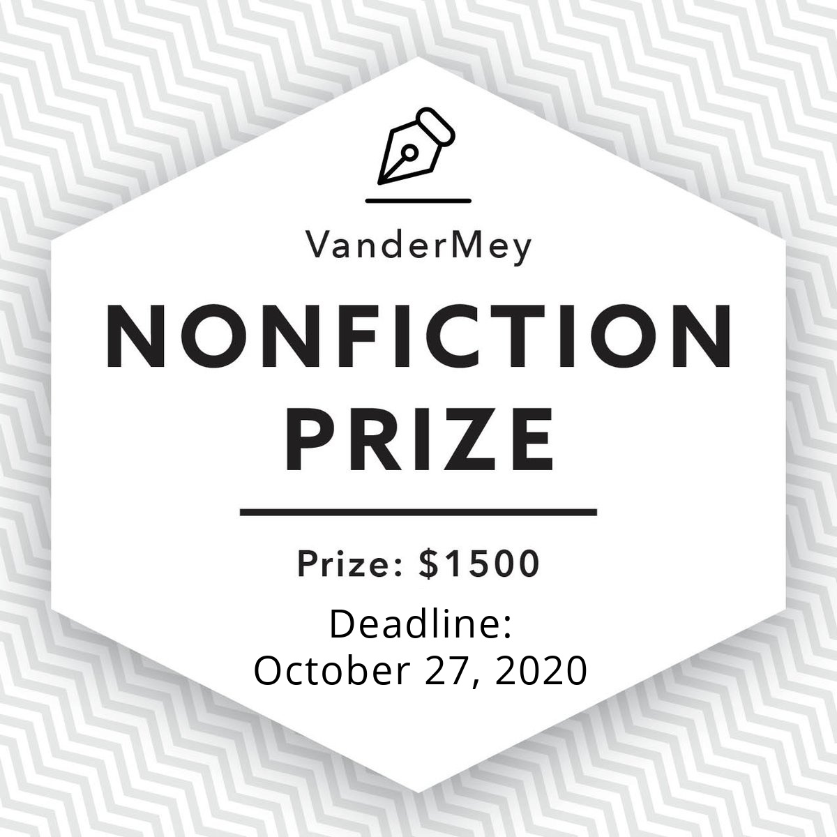 RuminateMag's tweet photo. One week left to submit to the 2021 VanderMey Nonfiction Prize, and we can't wait to see how this story ends! #letswrite #writingandreading #waitfortheending
https://t.co/8DsEkN7t13 https://t.co/0MkZcEgDXy