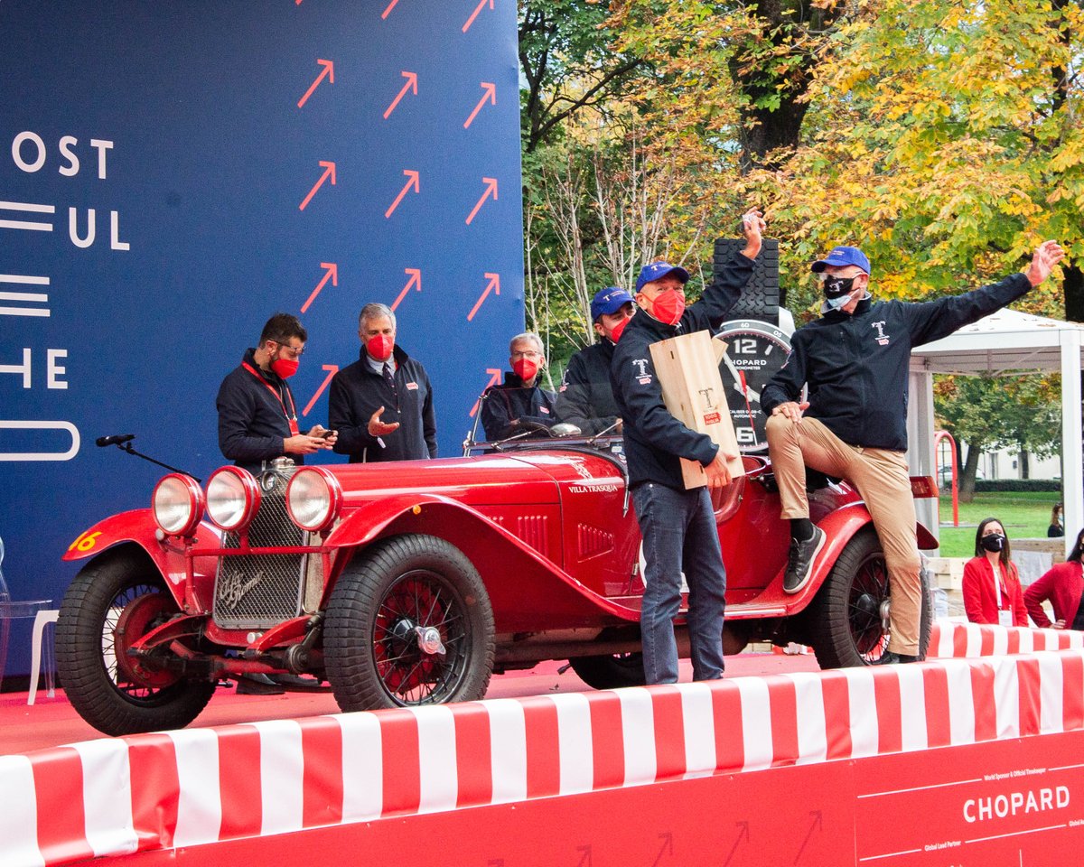 millemiglialive's tweet photo. Andrea and Roberto Vesco are the winners of the 1000 Miglia 2020! In second place on the podium Sergio Sisti and Anna Gualandi, while in third position are Gianmario Fontanella and Anna Maria Covelli. #1000miglia #1000miglia2020 https://t.co/nWWBvrr9Nz