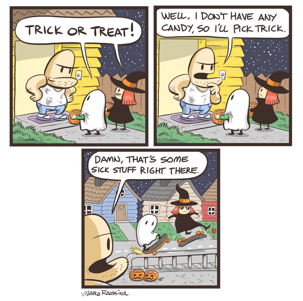Some Halloween-themed comics from past years 