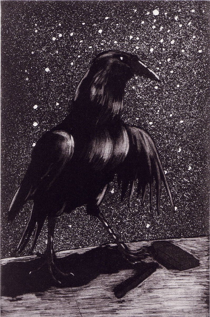 Paula Rego, The Night Crow, etching, 1992