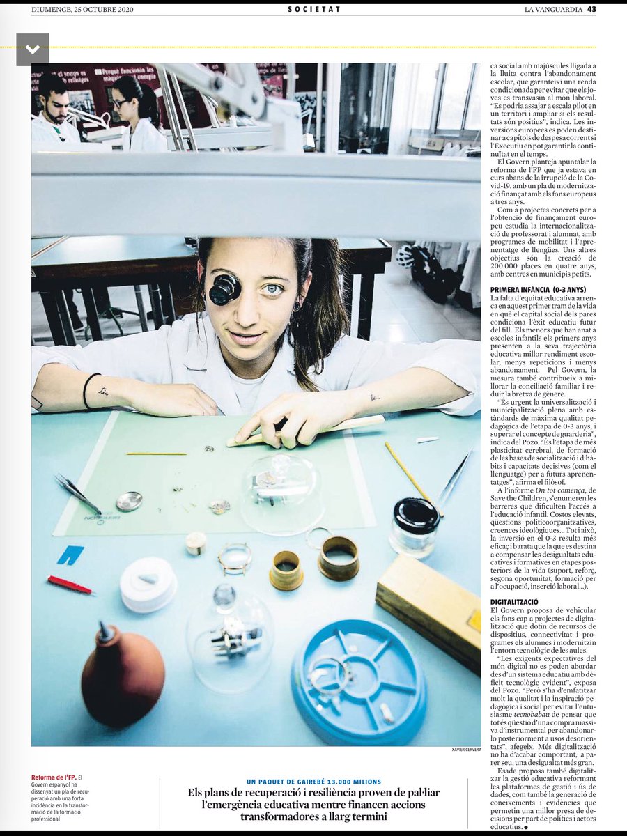 Molt bon article <a href="/cfdeh/">Carina Farreras</a> a <a href="/LaVanguardia/">La Vanguardia</a> Reptes educatius 2022Mes inversió educativa, transformació educativa a totes les etapes, formació professorat, FP, digitalització i no oblidar l’educació 0-3, determinant per l’equitat educativa <a href="/genisroca/">genís roca</a> <a href="/evallory/">Eduard Vallory</a> <a href="/NewsNeus/">Neus Lorenzo</a> @SolerSusanna