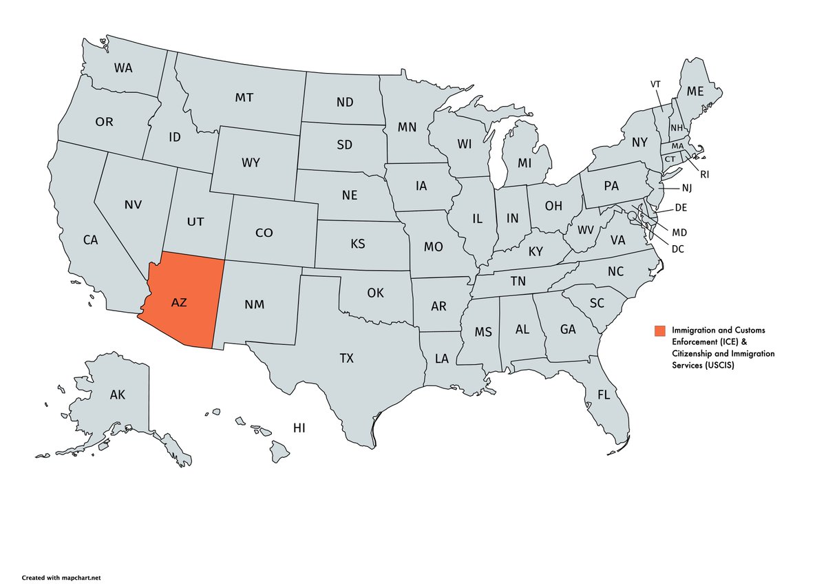 Immigration and Customs Enforcement ( #ICE) & Citizenship and Immigration Services ( #USCIS), the bulk of 37K jobs should be moved to  #Arizona.  #BreakItUp https://www.federalpay.org/employees/immigration-and-customs-enforcement https://www.federalpay.org/employees/citizenship-and-immigration-services