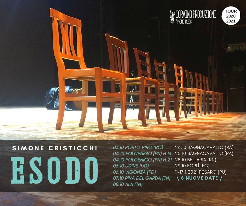 scristicchi's tweet photo. #Esodo. Comunichiamo annullamento delle date:
28.10 Bellaria Igea Marina
29.10 Forli 

#esodo2020
#simonecristicchiteatro https://t.co/ZmrfVdtkR9