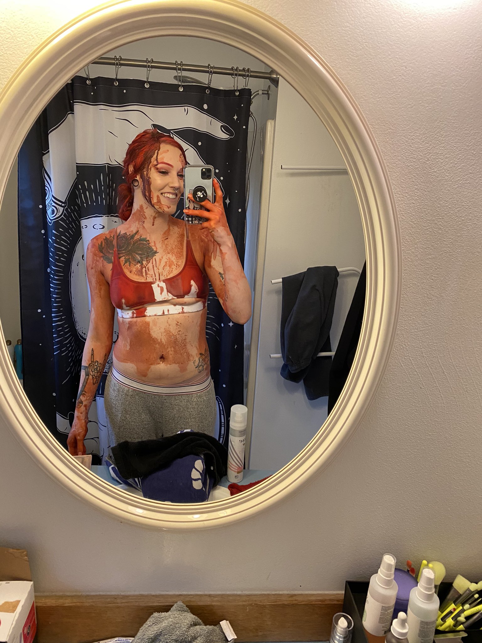 Brandy Clevenger on X: Aftermath of the shoot yesterday 😂 luckily it  didnt stain!! t.co0IOFF5UAiO  X