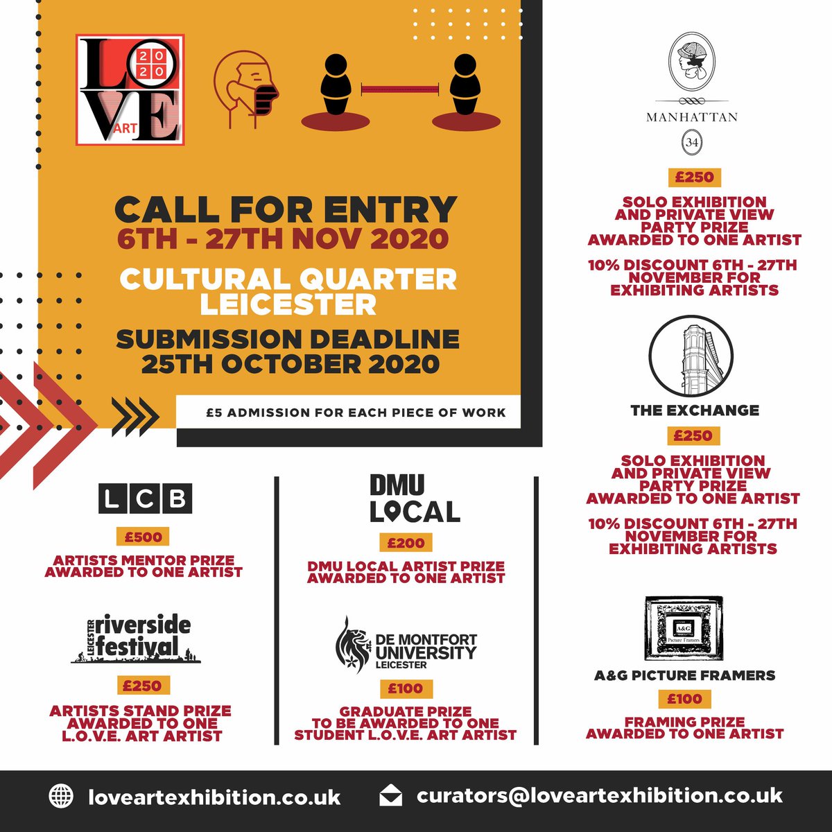 artbyakhalifa's tweet photo. Deadline is today. Get the artwork submitted.

Window Based Art Installations encouraged!! 

https://t.co/PU6qPfRL8L

@lcbdepot #riversidefestival @dmuleicester 
#dmubiglocal #exchangebar @manhattan34 #AandGPictureFramers

#artists #painting #arts #competition #openart https://t.co/OcoZoIqqZW
