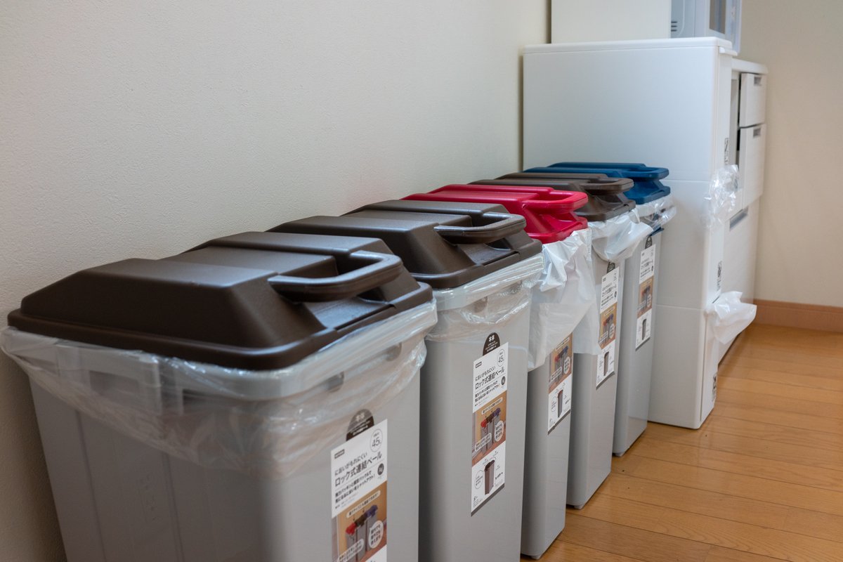 There were so many categories of garbage & recycling that I had 8 separate receptacles in the kitchen for all of them, and still wound up with two or three separate hiding spots for hard-to-get-rid-of stuff like dead batteries and light bulbs