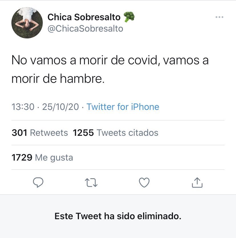 IloFrien's tweet photo. @ChicaSobresalto @ChicaSobresalto no tienes porque borrar nada...has dicho una verdad como un templo, y te aplaudo 👏👏👏EL VIRUS NO MATA, LO QUE DE VERDAD MATA Y ENFERMA ES EL MIEDO!!! https://t.co/mxOYaUfqoR