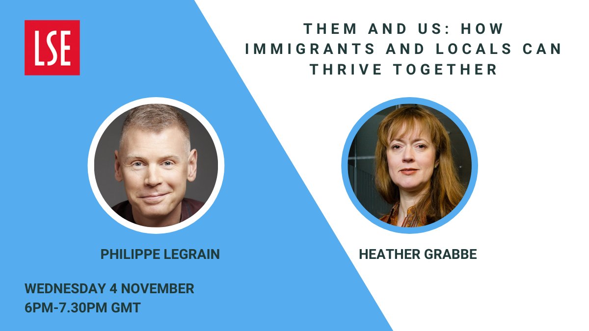 LSEEI's tweet photo. 🚨Tickets are now LIVE ❗
@plegrain will be discussing the overlooked benefits of #immigration with @HeatherGrabbe, and how embracing immigration can help society to thrive.
ℹ️ Register at: https://t.co/0NCiko92mx
#LSEMigration https://t.co/PXkqlu4WVM