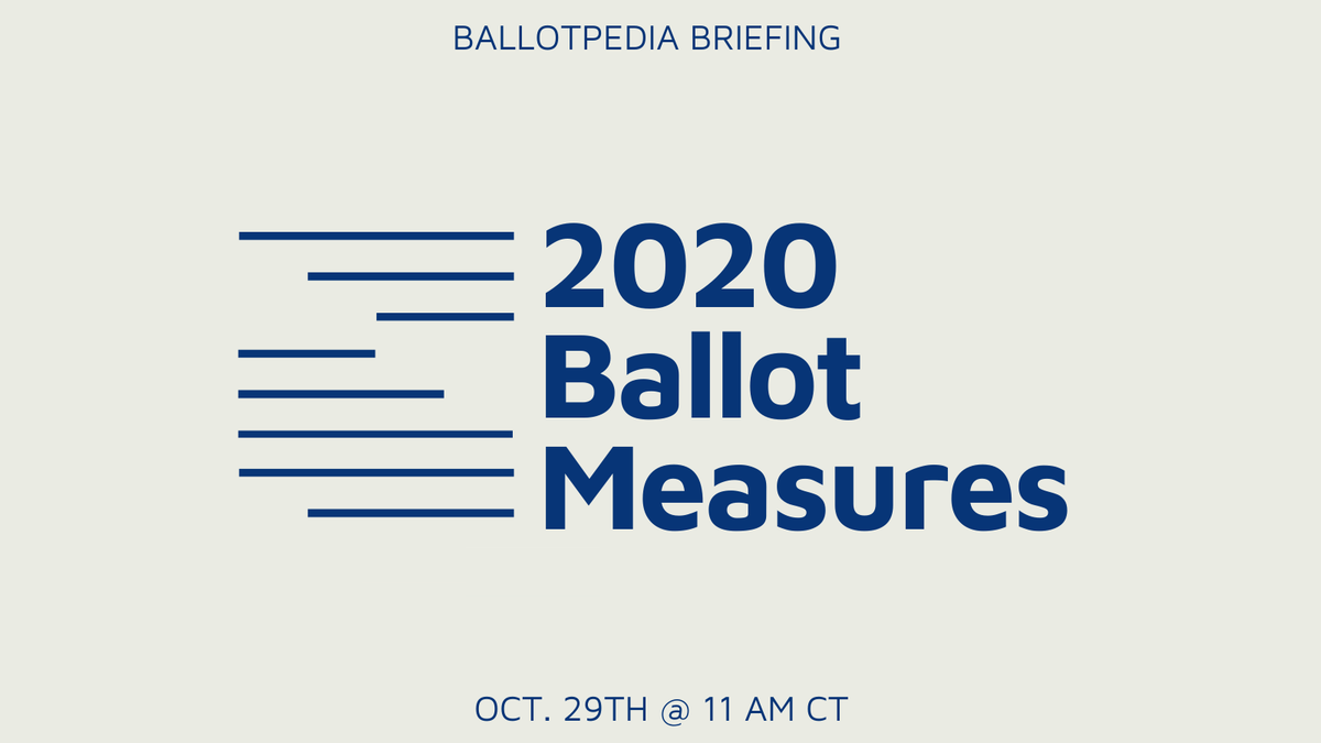 ballotpedia's tweet photo. In 32 states, voters will weigh in on 120 statewide ballot measures. Join our free briefing where we'll discuss:
📈  key topics and trends
✨  2020's notable unique measures
💰  campaign finance data
🗓️  the historical context behind the measures
Register: https://t.co/xomVwUdb4d https://t.co/32hTtpLRSK