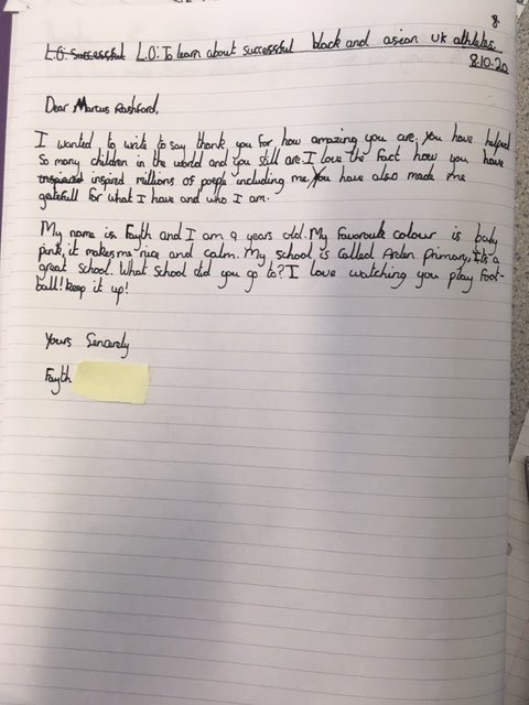 MarcusRashford's tweet photo. 😭 thank you Mr Preachers class x https://t.co/Bncli6uL4v