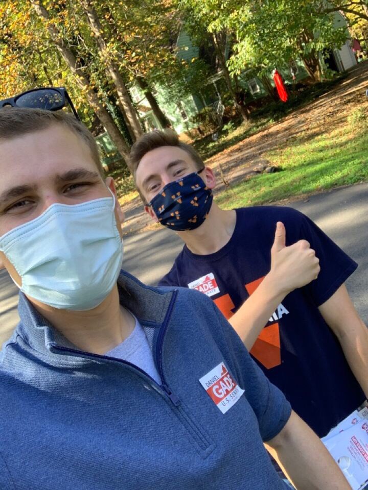 HoosforFreitas's tweet photo. 15 Hoos for Freitas hit the doors yesterday for @NickForVA &amp; @gadeforvirginia! Only 1 more Saturday left to #TakeBackVA07, so you can expect to see us back at it next weekend!  #LeadRight https://t.co/j797pH3bUp