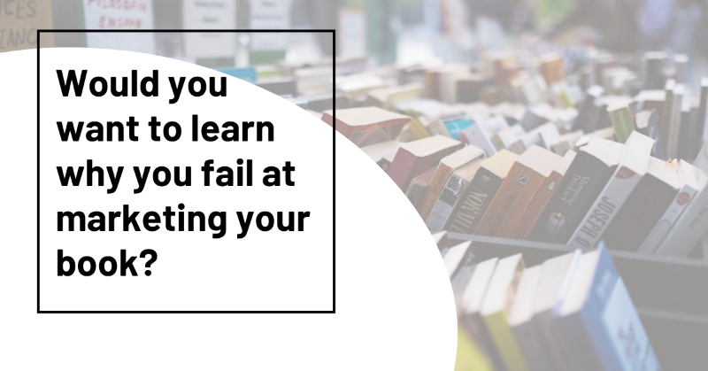 Bookstapp's tweet photo. Want to learn why you fail at marketing your book?
#amwriting #WritingCommunity