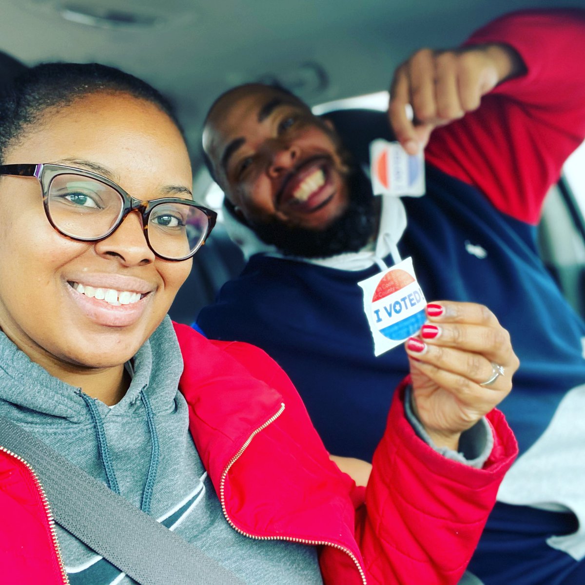 My hubby &amp; I voted today!! We were in &amp; out within 30 minutes. Make sure you VOTE!