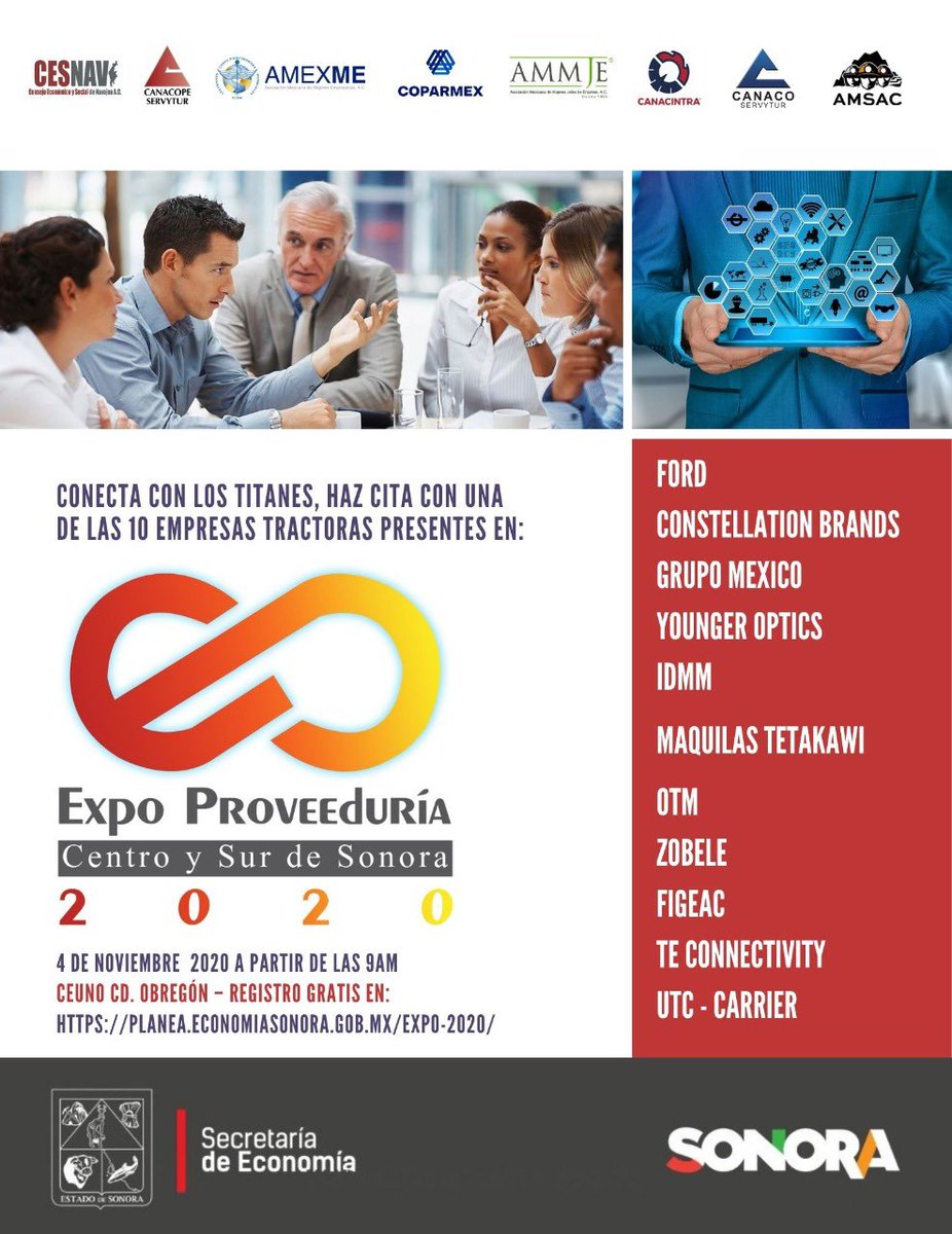 OMAR_GP1's tweet photo. De acuerdo al #PACTOSONORA de la Gobernadora @ClaudiaPavlovic y al apoyo de @FordMX @cbrands @TetakawiSonora #IDMM @GMexico_oficial @TEConnectivity #Zobele @CarrierMEX @Younger_Optics #OTM @figeacaero los #MiPyMES sonorenses, podrán conectar con los Titanes! Este 4 de noviembre. https://t.co/ILqIrCjptx