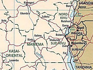 Il y a aussi des rwandophones à Rutshuru dans le Masisi avant 1885 ainsi que des populations rwandophone sur l'ile D'ijwi, Djomba et Kanrusi sans dépendre directement du royaume du Rwanda. Ces territoires sont incorporés au Congo Belge lors de la Conférence de Berlin en 1885.