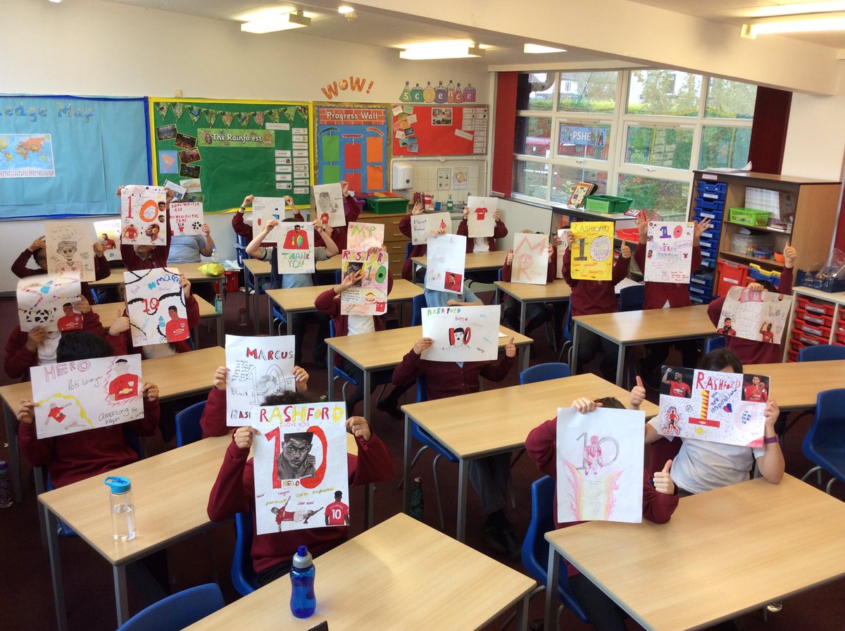 MarcusRashford's tweet photo. @GledhowPrimary Year 6, I see you, thank you ♥️ https://t.co/6heWgv5lpF