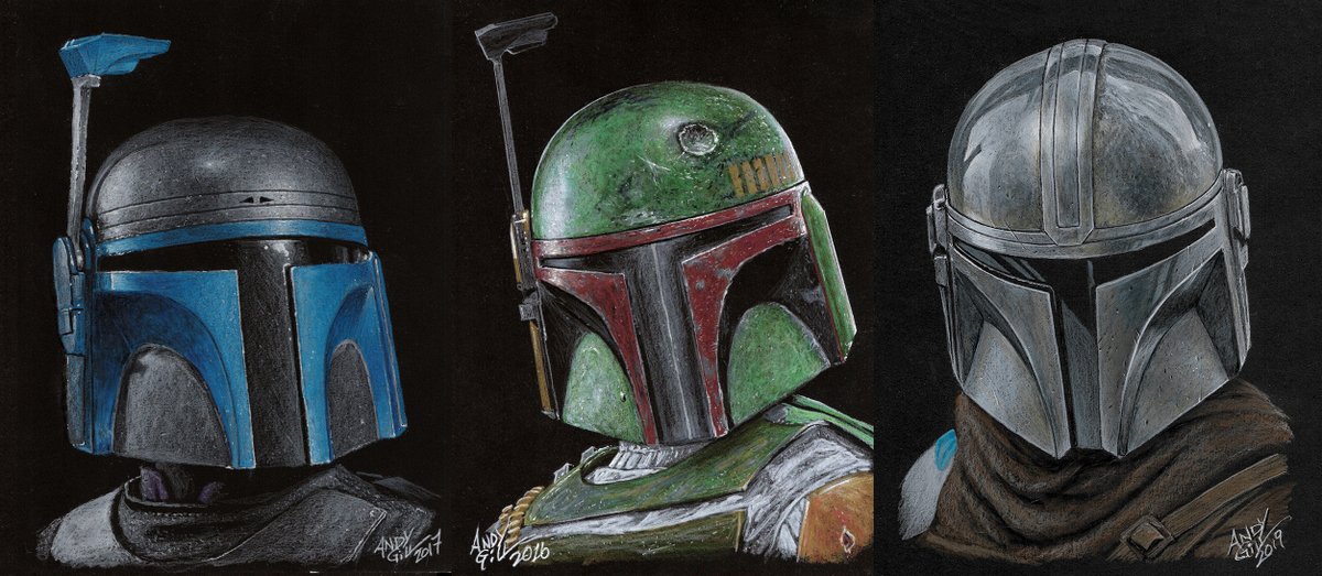 Andy_Gill48's tweet photo. Prismacolor Premier color pencil on 8.5x11 inch, on black Stonehenge print stock ( Jango Fett, Boba Fett, The Mandalorian ). #Art #Arting #illustration #Creating #AltronColorImaging  @Andy_Gill48     Thank you so much https://t.co/g5lBcT91Wz