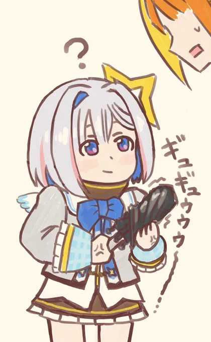 ココ会長の雑談配信より
かなたんの傘グシャ話を想像しながら描いてみました??
#みかじ絵 #かなたーと 