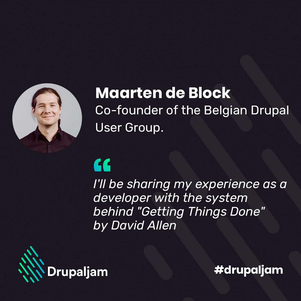Co-founder of the Belgian @Drupal User Group <a href="/maartendeblock/">Maarten De Block</a> will be sharing his experience with ht bestselling book Getting Things Done by David Allen. Great topic to have at #drupaljam! 

drupaljam.nl

#drupal #timemanagement #efficiency <a href="/gtdguy/">David Allen</a> <a href="/gtdtimes/">Getting Things Done</a>