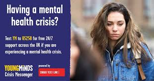 For today's service Saturday we are doing the <a href="/YoungMindsUK/">YoungMinds</a> crisis messenger. The YoungMinds Crisis Messenger text service provides free, 24/7 crisis support across the UK. If you are experiencing a mental health crisis and need support, you can text YM to 85258.
