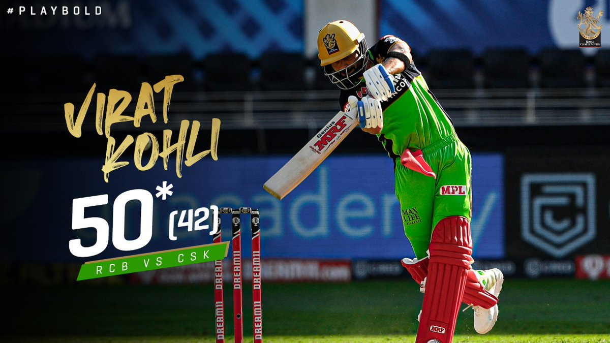 imSyedHaiderAli's tweet photo. #RCBvCSK #IPL2020 #IPLinUAE 
No matter how much RCB scores, more important question is can CSK chase the score? 😂
BTW excellent 50 from #KingKohli batting is not easy there. #PlayBold #GreenArmy https://t.co/I0c0WCC1nZ