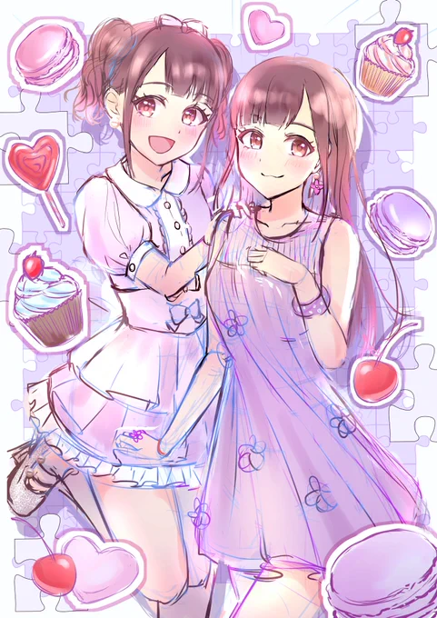 11/22諏訪ななかさんの1stライブのフラスタ用のイラストを描かせていただいてます!!

まだラフ段階ですがきっと可愛くするので?? 