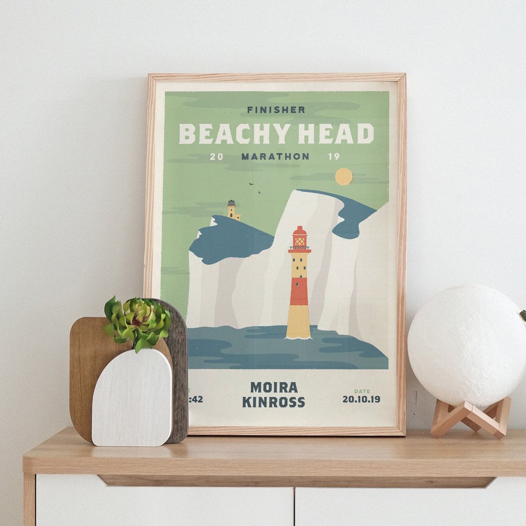 If you battled the ‘breeze’ (😉) at #beachyheadmarathon on Saturday, celebrate your achievement with our personalised race print. 

The print can also be made for previous years and makes a great gift. Available now at more-than-a-medal.co.uk with free worldwide delivery!