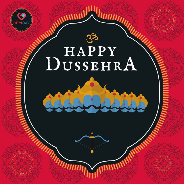 Hemoxy1's tweet photo. Happy Dussehra.. Day of celebrating victory of Good over Evil. 

Do good to others and to yourself by staying safe. 

#happydussehra #raavandahan #hemoxy #hemoxy_official #pathologylab #newpost https://t.co/p0PN0DNUOY