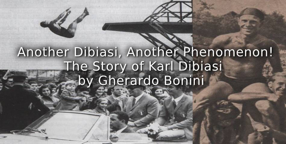 New tomorrow 

'Another Dibiasi, another phenomenon!
The story of Karl Dibiasi'
by Gherardo Bonini 

Klaus Dibiasi was one of the greatest #divers in the World &amp;  always recognized the fundamental help given by his father and coach, Karl ...... read more tomorrow 

#Olympics