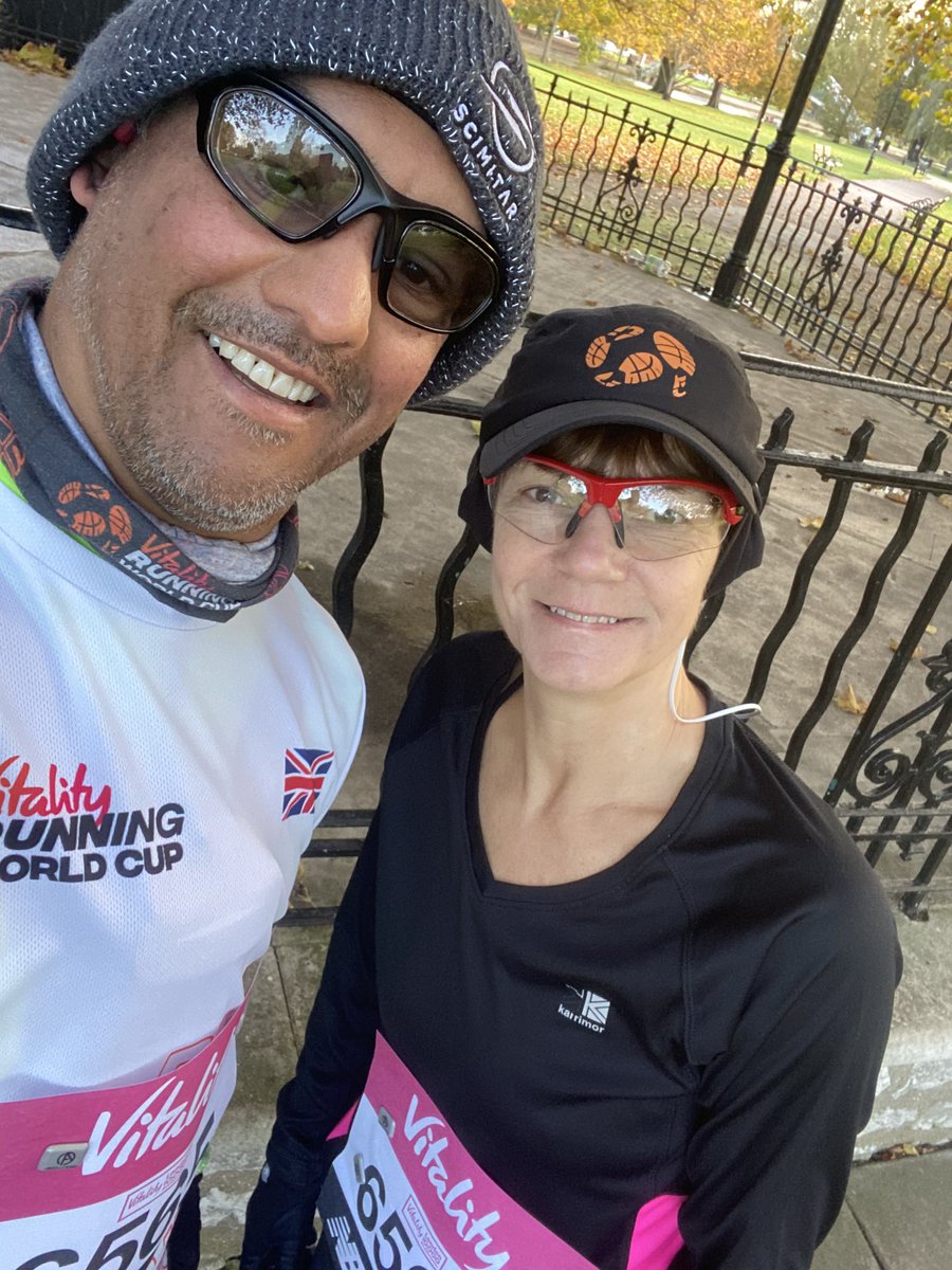 Completed the virtual Vitality London 10,000 this morning with <a href="/bigaleff/">Alan Forster</a> <a href="/4starrunning/">@4StarRunning</a> . A new 5K and 10K PB for me. <a href="/London10K/">Vitality London 10,000</a> #London10000 #CelebrateYou 🎉🎉🎉