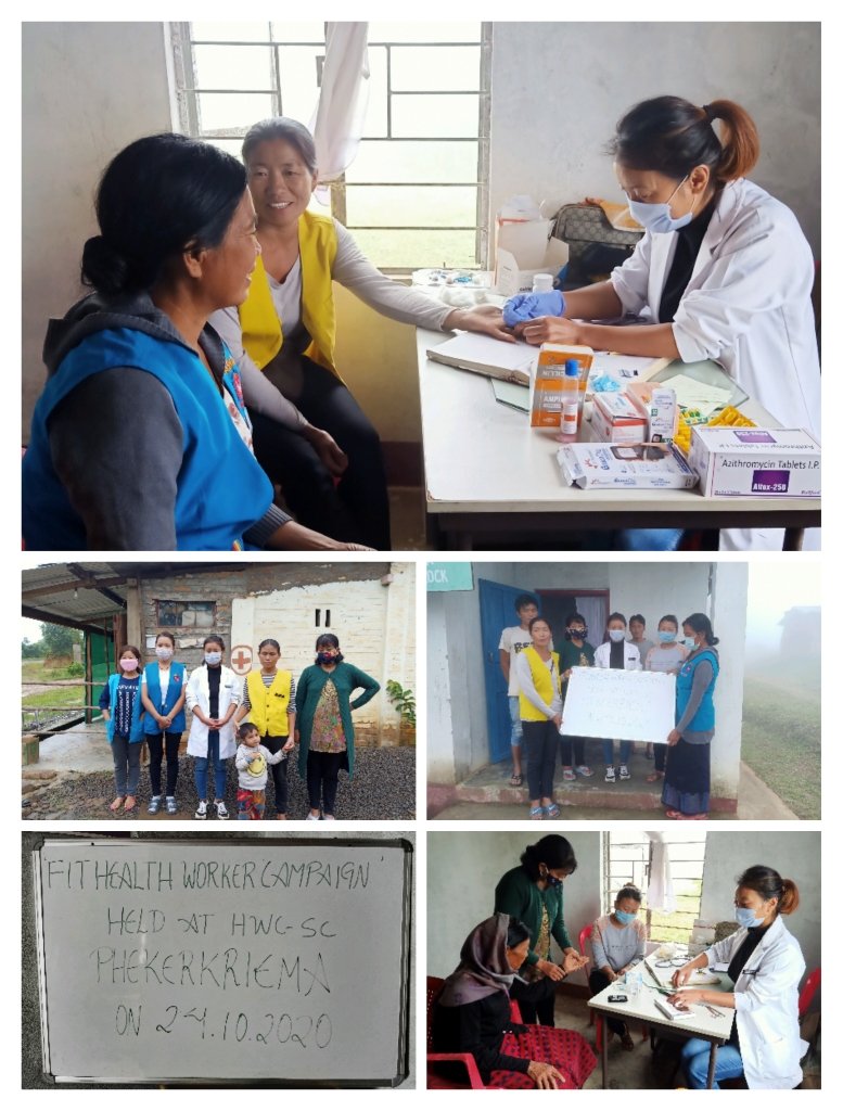 NKhoubve's tweet photo. NCD screening of all staffs including ASHAs and AWWs during 'FIT HEALTH WORKER CAMPAIGN' held at AB-HWC Phekerkriema Under Chiephobozou block Kohima Nagaland. https://t.co/UajJlS4qsC