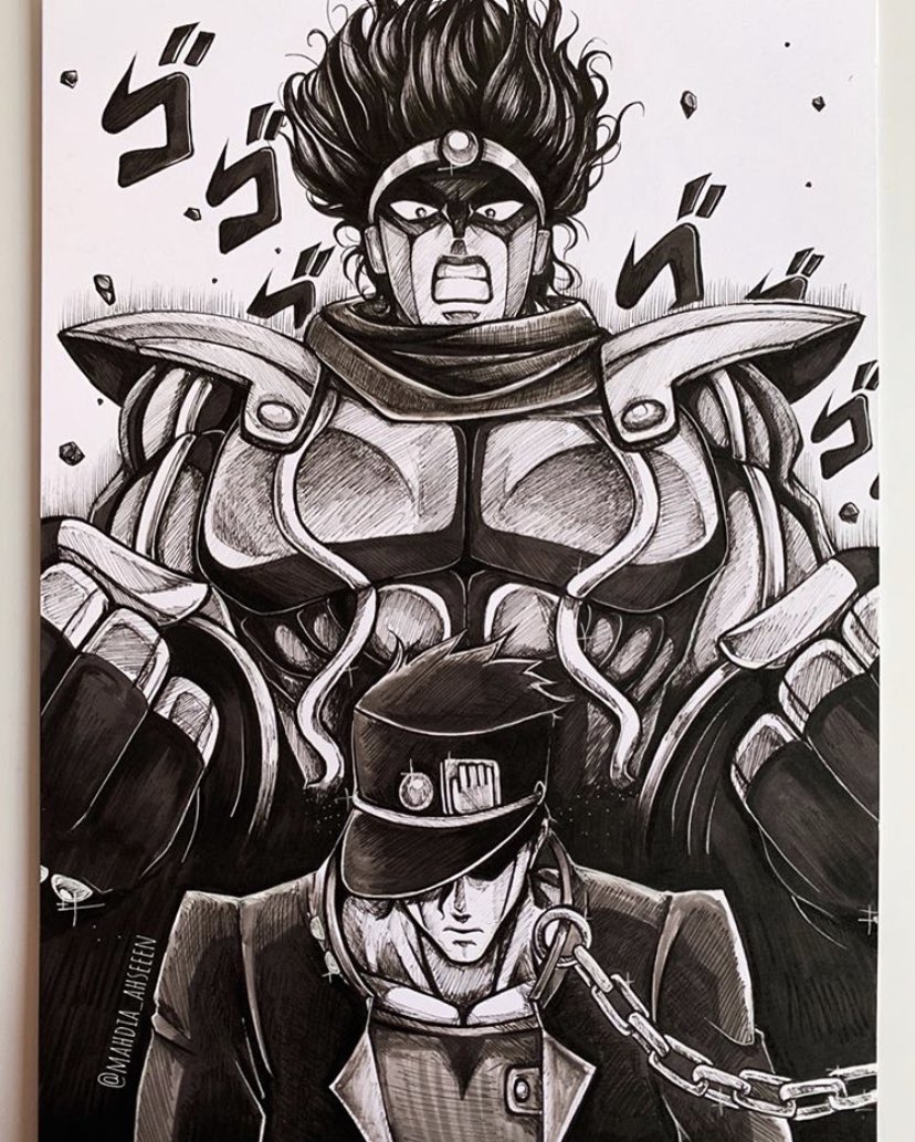 Jotaro Kujo and Star Platinum