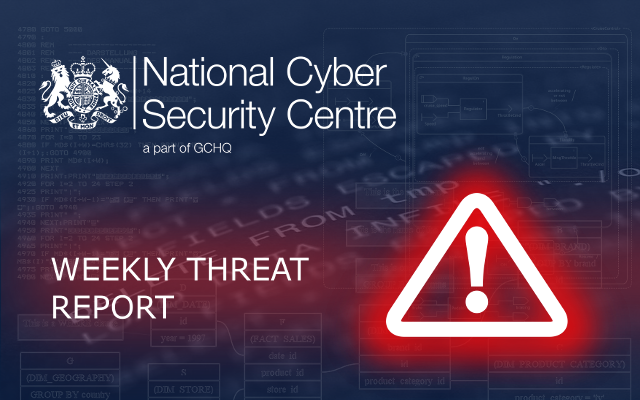 In this week's Threat Report: Marks &amp; Spencer CEO spoofed ncsc.gov.uk/report/weekly-…