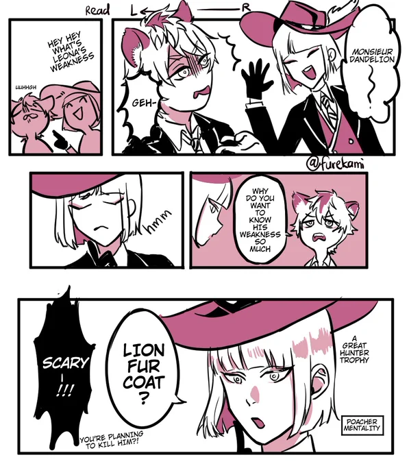 Lion poacher 
#ツイステファンアート 