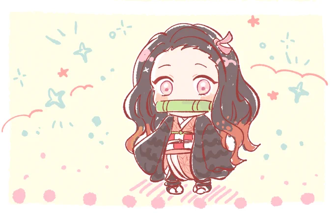 SD描くのにはまったので、2月に描いたねずこちゃんをリメイクしてみました。SD描くのもたのしい～!☺
⇐今 2月⇒
#ファンアート 